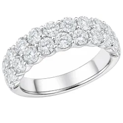 lab grown diamant ring i 14 karat hvidguld 2,5 ct