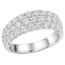 lab grown diamant ring i 14 karat hvidguld 2,04 ct