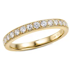 lab grown diamant ring i 14 karat guld 0,27 ct