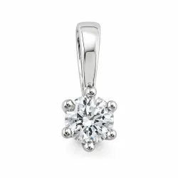0,40 ct lab grown diamant vedhæng i 14 karat hvidguld 0,40 ct