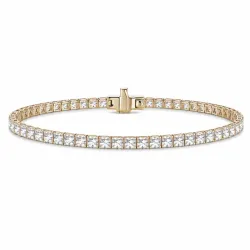 16 cm tennisarmbånd 2,69 ct i 14 karat guld