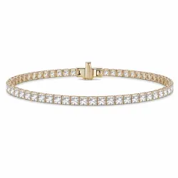 18 cm tennisarmbånd 3,00 ct i 14 karat guld