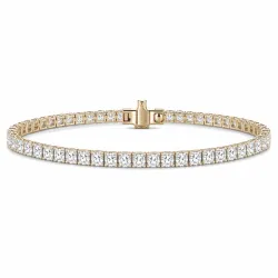 17 cm tennisarmbånd 4,64 ct i 14 karat guld