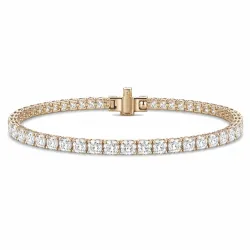 19 cm tennisarmbånd 7,39 ct i 14 karat guld