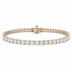 16 cm tennisarmbånd 6,22 ct i 14 karat guld