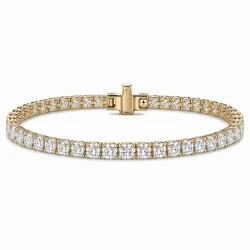 16 cm tennisarmbånd 6,22 ct i 14 karat guld