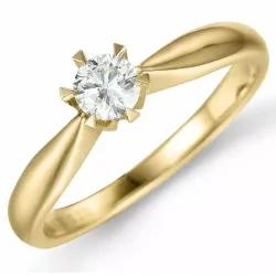 0,30 ct lab grown diamant ring i 14 karat guld 0,30 ct