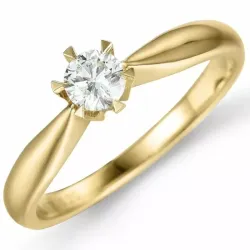 0,50 ct lab grown diamant ring i 14 karat guld 0,50 ct
