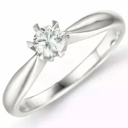 0,50 ct lab grown diamant ring i 14 karat hvidguld 0,50 ct