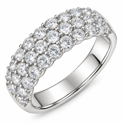 lab grown diamant ring i 14 karat hvidguld 2,04 ct