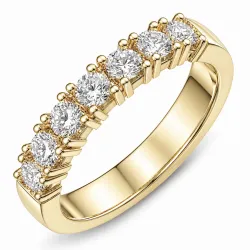 lab grown diamant alliancering i 14 karat guld 0,70 ct