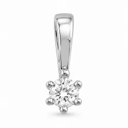 0,20 ct lab grown diamant vedhæng i 14 karat hvidguld 0,20 ct