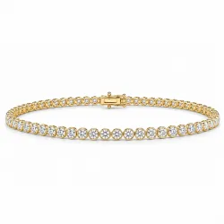 16 cm tennisarmbånd 2,16 ct i 14 karat guld