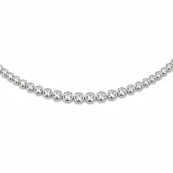 42 cm halskæde med vedhæng i 14 karat hvidguld 5,76 ct
