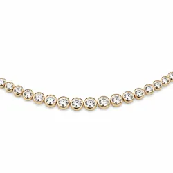 45 cm halskæde med vedhæng i 14 karat guld 6,02 ct