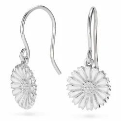 12 mm marguerit øreringe i sølv - Marie