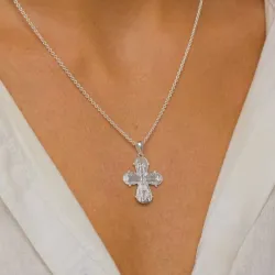 18,5 x 23,5 mm dagmarkors vedhæng i sølv - Amoré