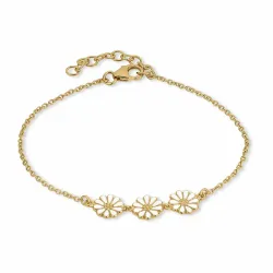 Kollektionsprøve marguerit armbånd i forgyldt sølv