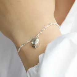 studenterhue armbånd i sølv