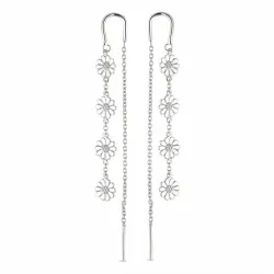 marguerit kæde øreringe i sølv - Maggie