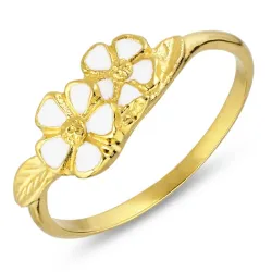 marguerit ring i forgyldt sølv