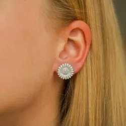 14,5 mm marguerit ørestikker i sølv - Matilda