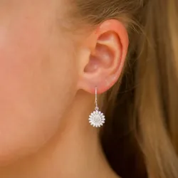 11 mm marguerit øreringe i sølv - Matilda