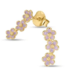 marguerit lilla ørestikker i forgyldt sølv - Majse