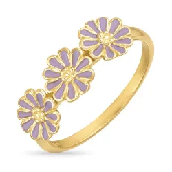 marguerit lilla ring i forgyldt sølv - Maggie