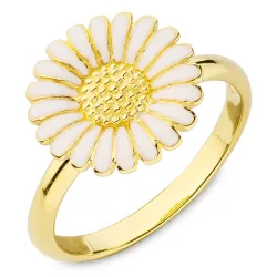 marguerit ring i forgyldt sølv - Matilda