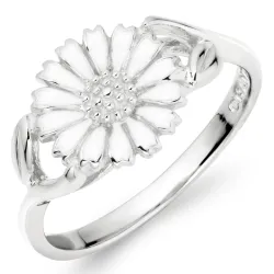 10 mm marguerit ring i sølv