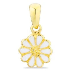 marguerit vedhæng i forgyldt sølv