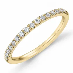 Enkel diamant alliancering i 14 karat guld 0,25 ct