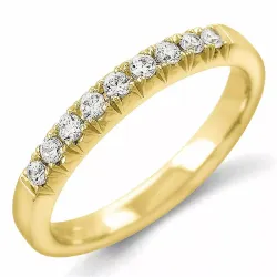 Diamant alliancering i 14 karat guld 0,24 ct