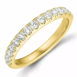 Diamant alliancering i 14 karat guld 0,49 ct