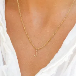 bogstav J vedhæng i 8 karat guld - My Letter