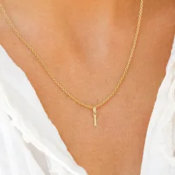 bogstav I vedhæng i 8 karat guld - My Letter