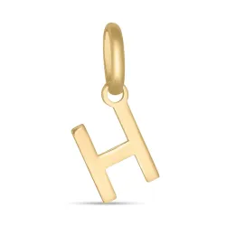 bogstav H vedhæng i 8 karat guld