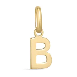 bogstav B vedhæng i 8 karat guld - My Letter