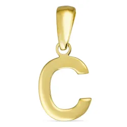 bogstav C vedhæng i 8 karat guld - My Letter