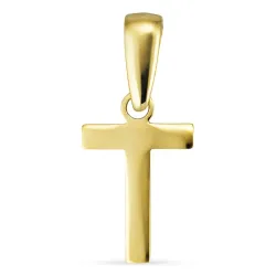 bogstav T vedhæng i 8 karat guld - My Letter