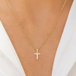 bogstav T vedhæng i 8 karat guld - My Letter