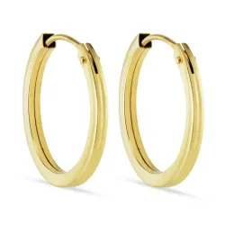 15 mm creoler i 8 karat guld - Gold Collection