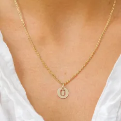 bogstav O vedhæng i 8 karat guld - My Letter