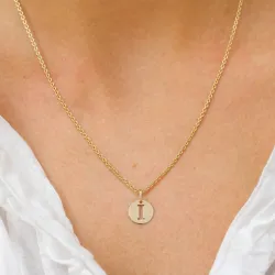 bogstav I vedhæng i 8 karat guld - My Letter