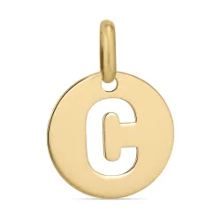 bogstav C vedhæng i 8 karat guld