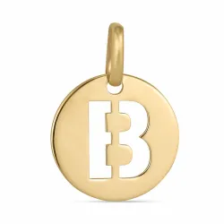 bogstav B vedhæng i 8 karat guld - My Letter