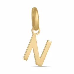 bogstav N vedhæng i 8 karat guld - My Letter