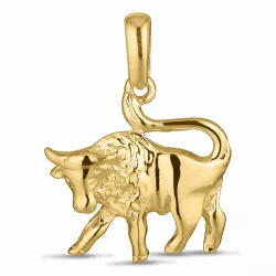 stjernetegn tyren vedhæng i 8 karat guld
