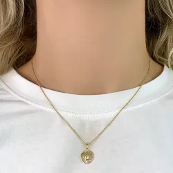 12 mm livets træ vedhæng i 8 karat guld - Gold Collection
